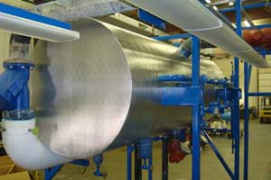 Horizontal Ammonia Vessel - Jacketed