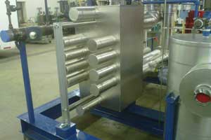 Small Ammonia/Glycol Heat Exchanger